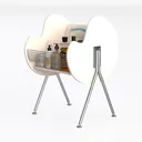 side table-Pink Passion Left 45 Degree View