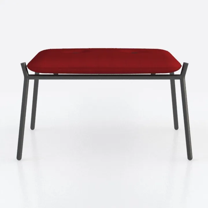 Emma Red Upholstered Ottoman