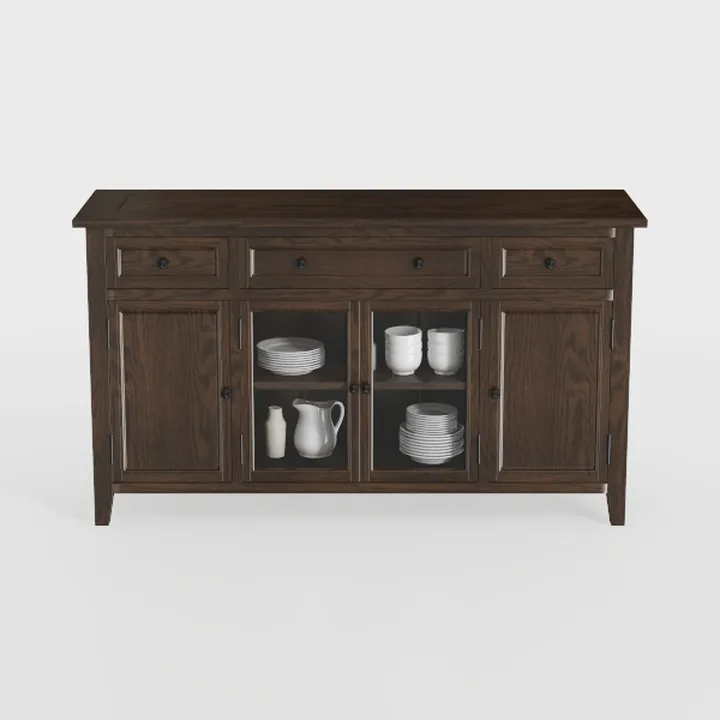 Farmhouse Buffet Cabinet, 53” Sideboard Cabinet