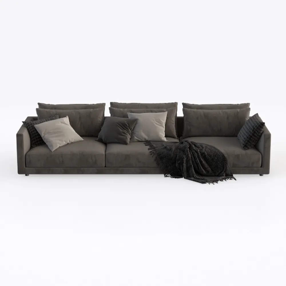 108.3" Sectional Foam Couch,L Shape Sofa with Chai