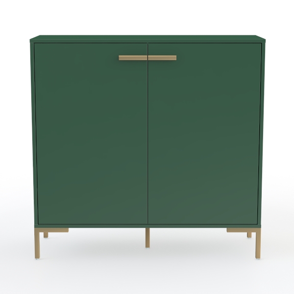 Green Metal Cabinet，Bathroom Floor Storage Cabinet