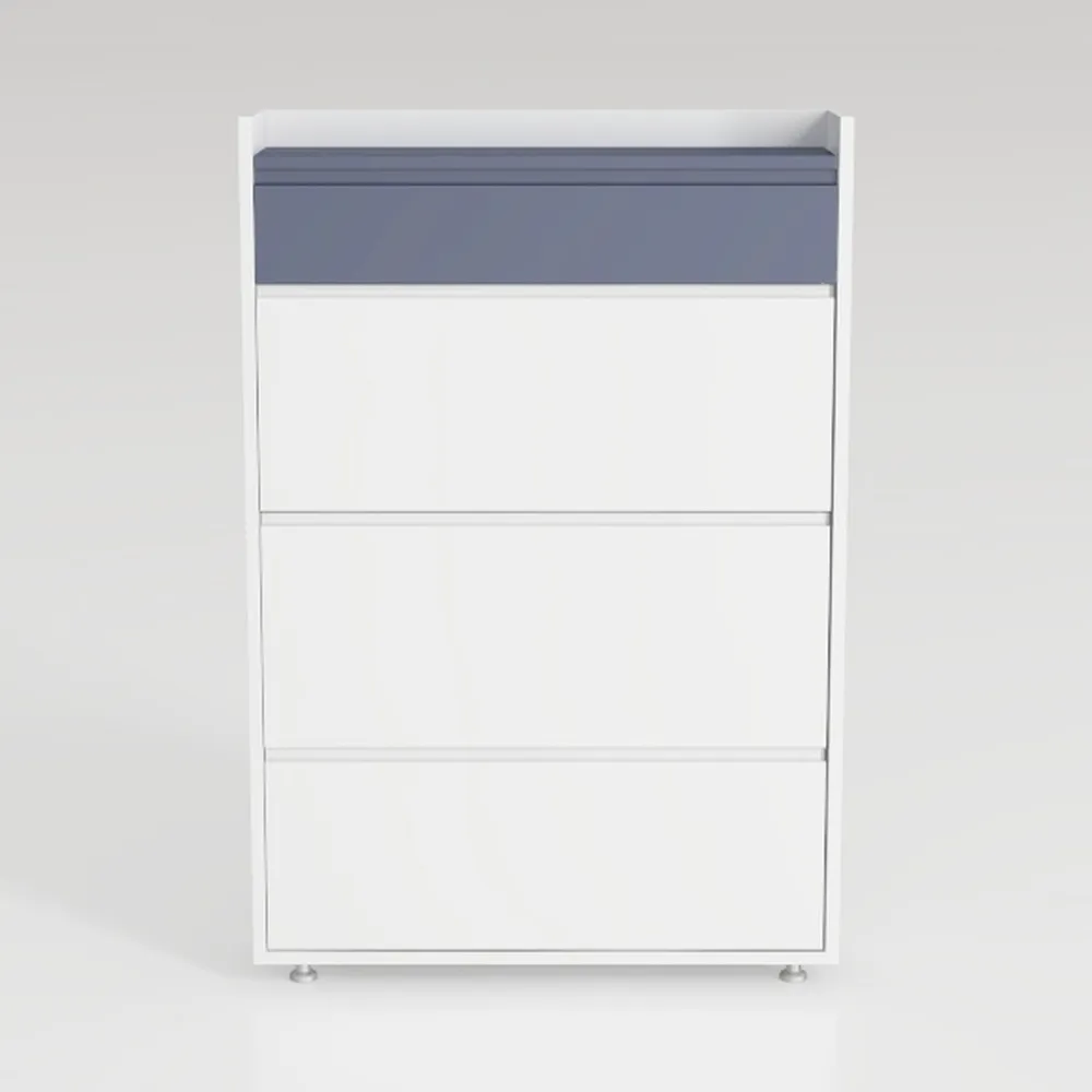 vidaXL Bedside Cabinet White Engineered Wood Small