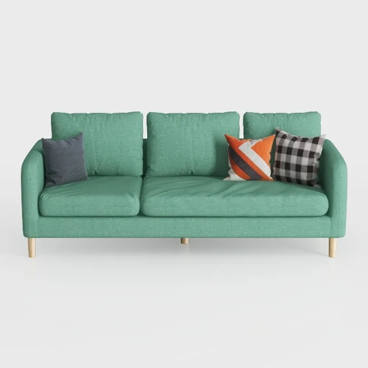 3 Seater 89" Mid Century Upholstered Sofa with 