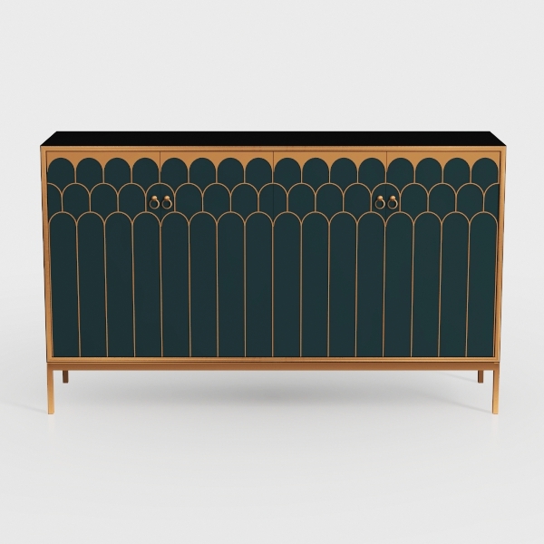 HLR 48&quot; Accent Cabinet with 4 Doors and Shelves