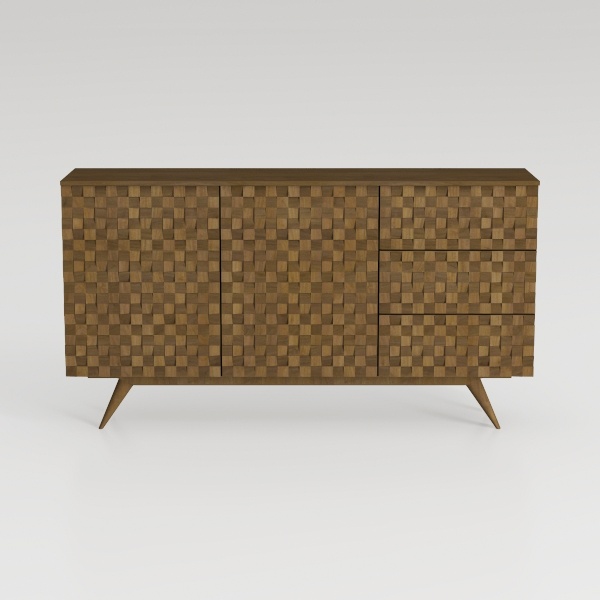 63&quot; Large Buffet Sideboard with LED Light, Storage