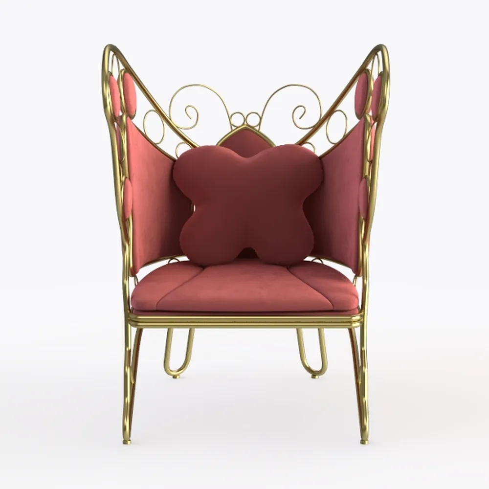 Single Wrought Iron Sofa, Imitation Birdcage Sofa 