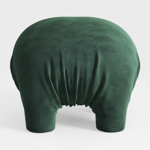 pouf-Olive Green
