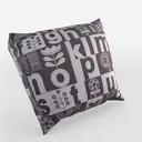 Geometric Wine Red Flower Decorative Throw Pillow  Right 45 Degree View