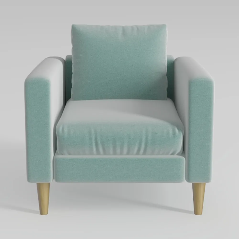 Benjara Joey Accent Chair, Faux Leather, Modern