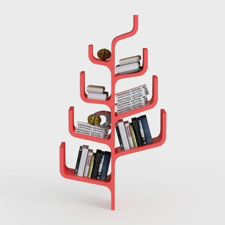 Wood Desktop Tree Bookcases, Small Bookshelf