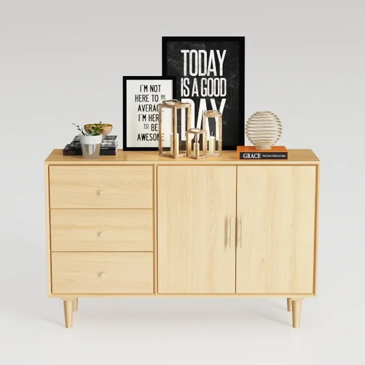 VOWNER Fluted 4 Drawers Dresser for Bedroom, 47"