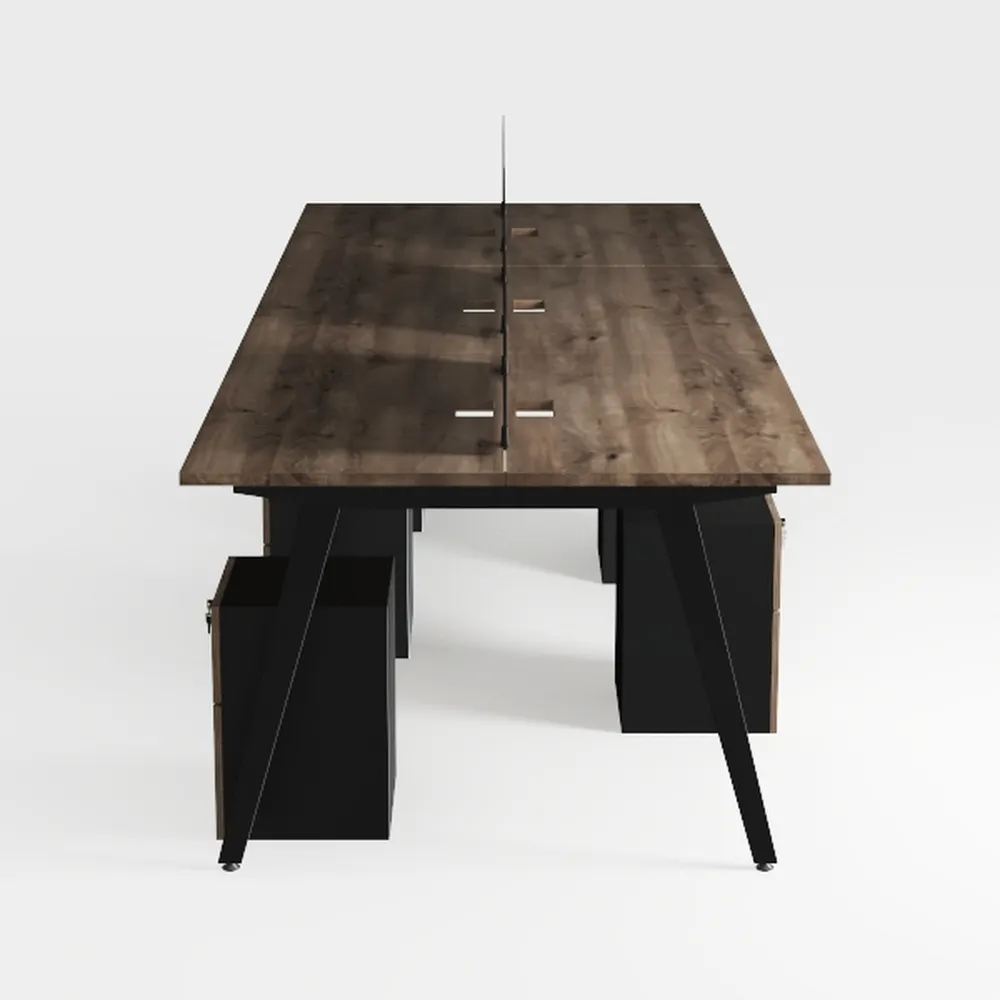 Computer Desk with Drawer and Power Outlets, 47" O