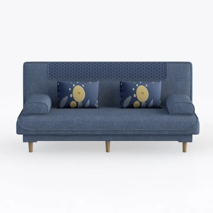 3-Seat Couch Wicker Patio Sofa Outdoors - Deep Sea