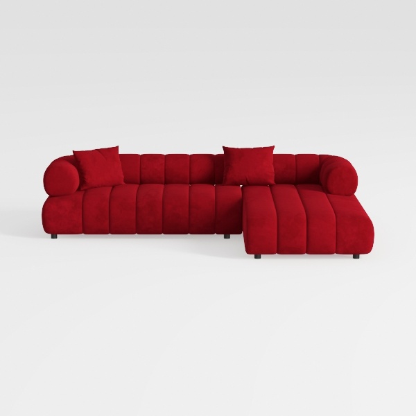149.6IN Modern Curved Sofa - Living Room Couch