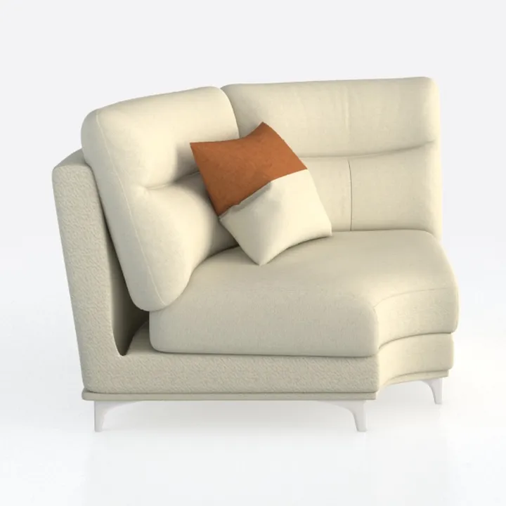 Miscoos Chenille Oversized Chair with Ottoman - 39