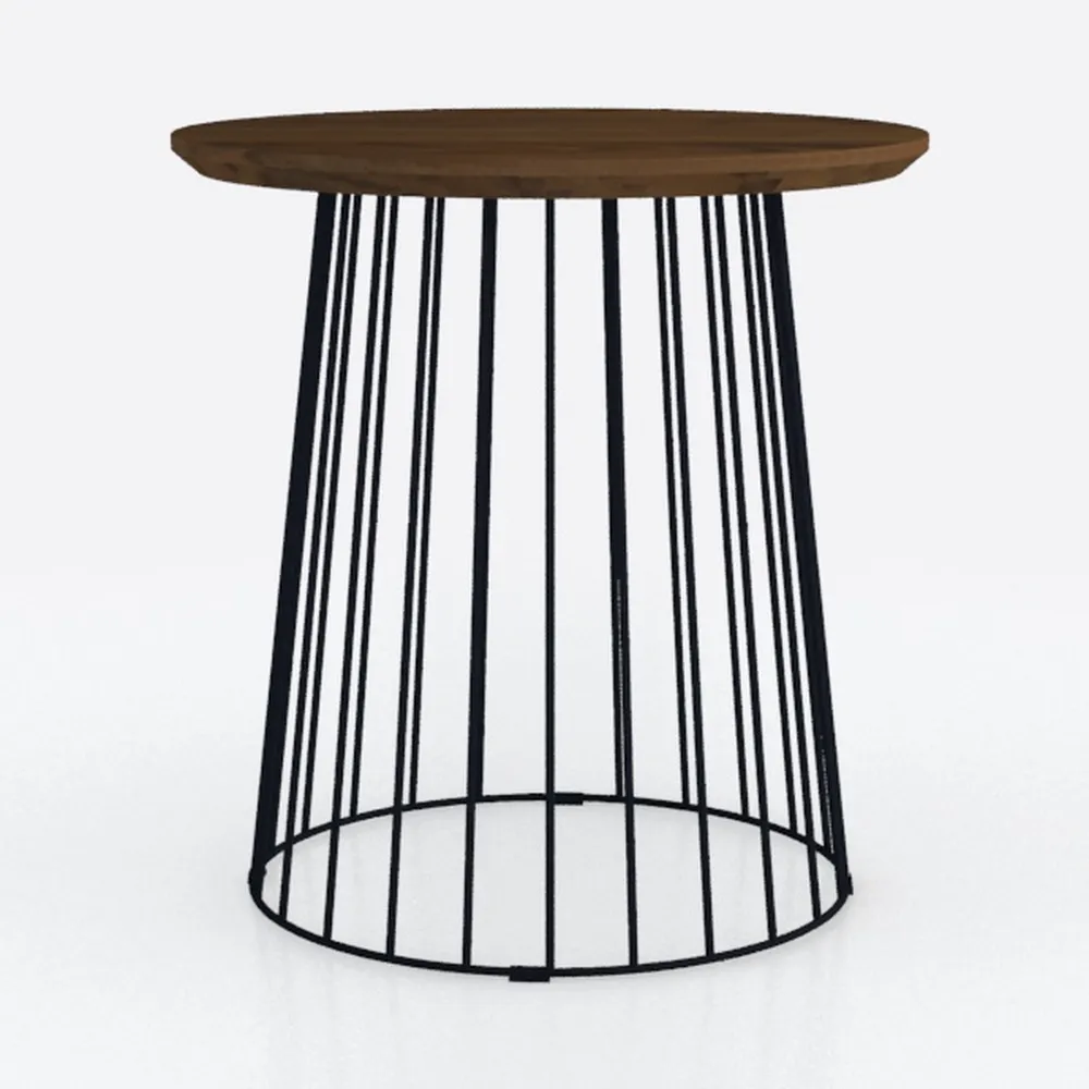 Plank+Beam Lido Round Dining Table, 38", Wooden