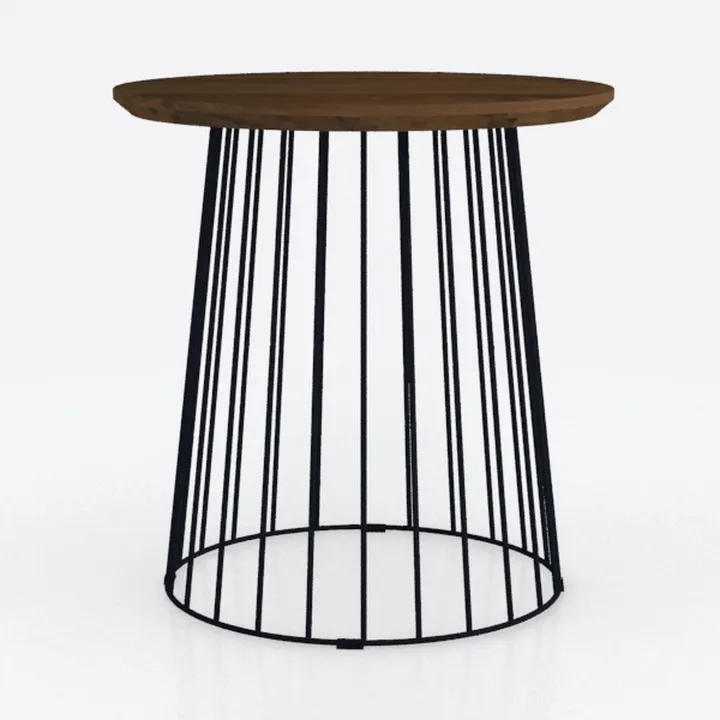 Plank+Beam Lido Round Dining Table, 38", Wooden