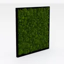 Minimalist Preserved Moss Wall Art Panel 3D Model Right 45 Degree View