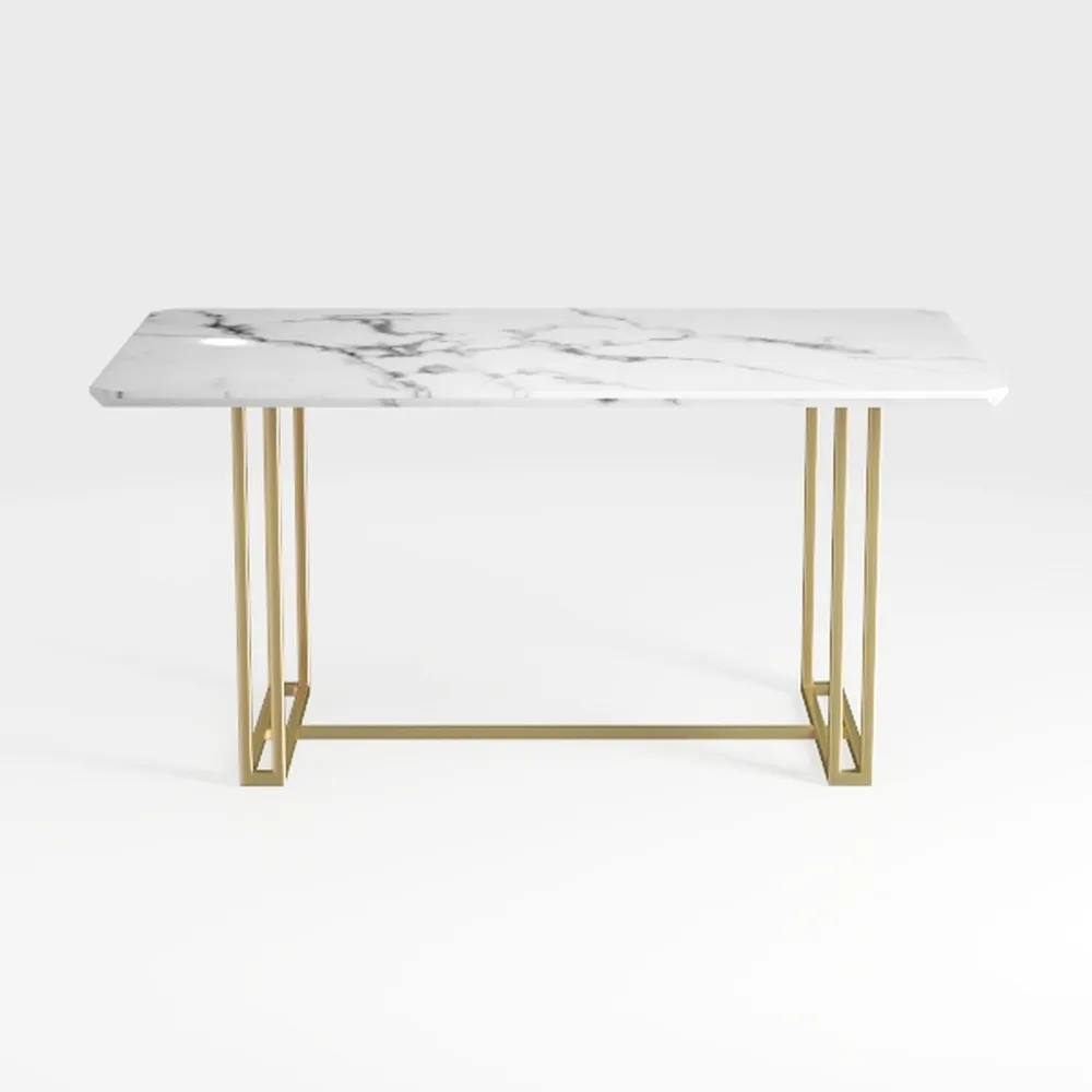 FurnitureR Computer Desk with Metal Frame 47.2 inc