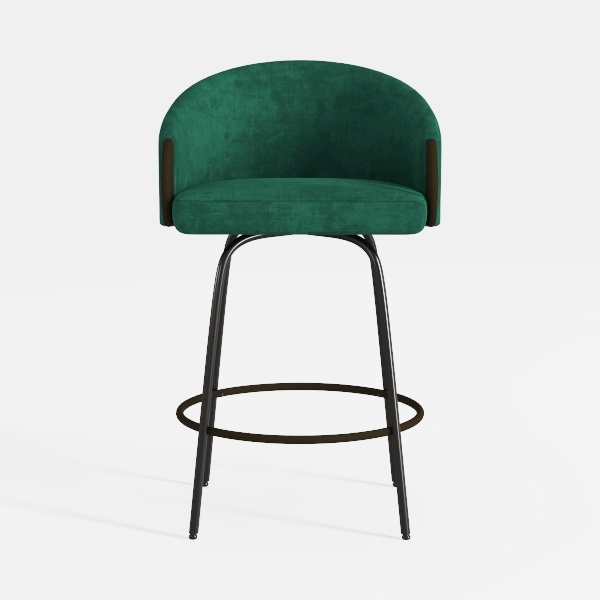 Swivel Counter Height Bar Stools Set of 3, Mid