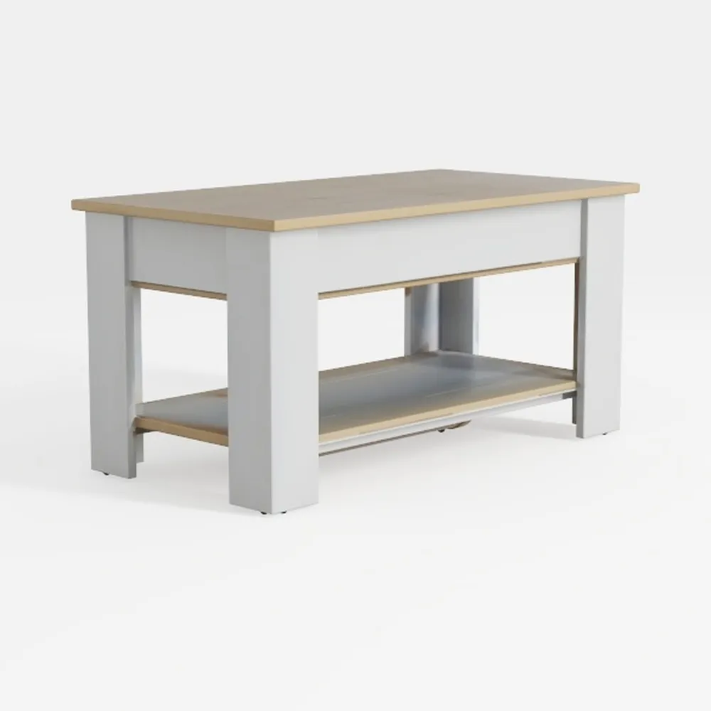 Austin Storage Table, One Extendable Table Shelf,