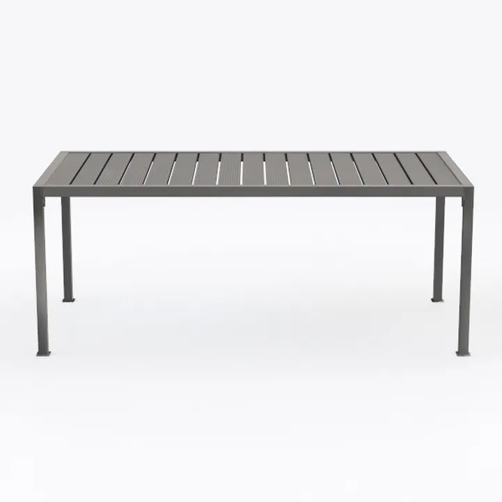 Minimalist Metal Outdoor Dining Table 3D Model