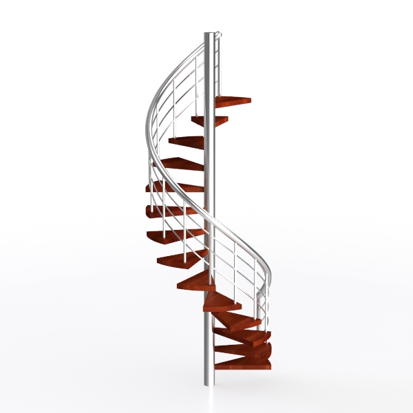 Right Spiral Stairs 52 Cherry