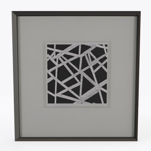 White Matrix on Black (Framed)