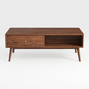 Ensley Coffee Table with Storage, Mid Century Mode