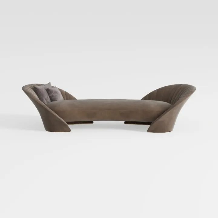 ERYE 3 Seats Teddy Fleece Boucle Freestanding Sofa