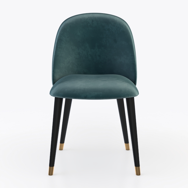 Pemberly Row Modern Velvet Side Chair (Set of 2)