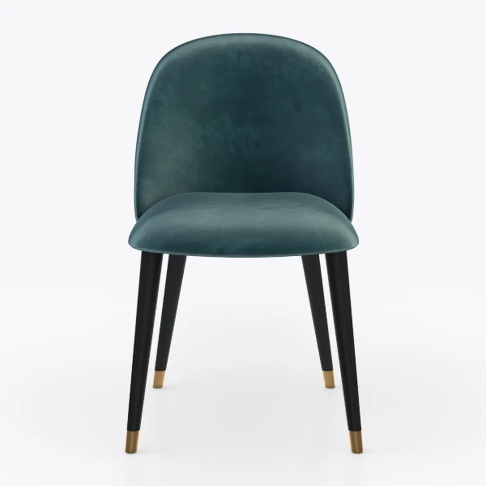 Pemberly Row Modern Velvet Side Chair (Set of 2)