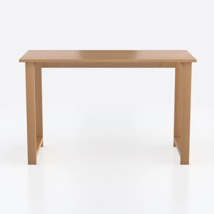 Minimalist Solid Wood Home Office Desk 3D Model