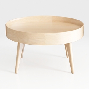 Gexpusm 2-Piece Solid Wood Coffee Table Set, 