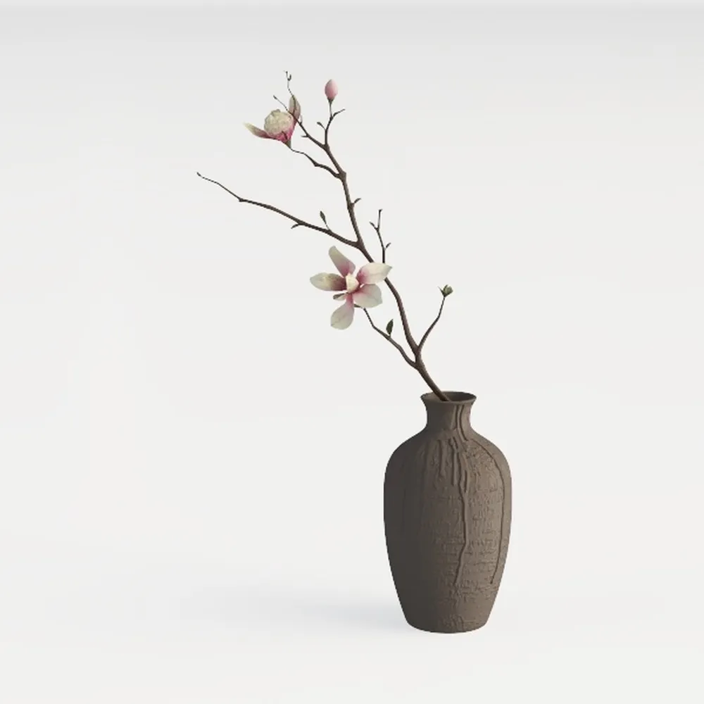 Ceramic Farmhouse Vase Rustic Decor,Pottery