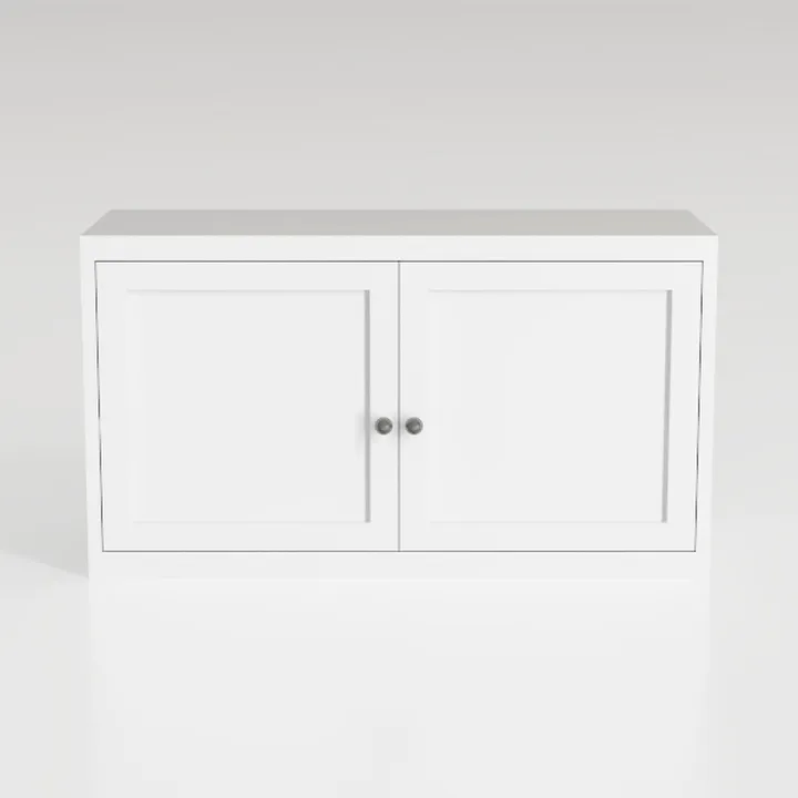 Buffet Cabinet with Storage, 33" H Metal Sideboard