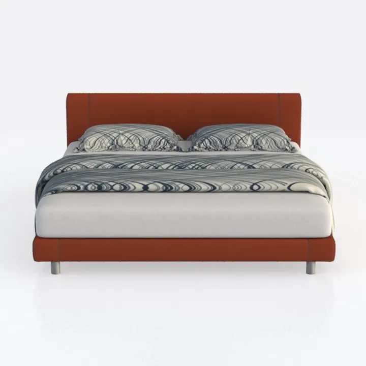 MAKLAINE Modern/Contemporary Cognac Vegan Faux Lea