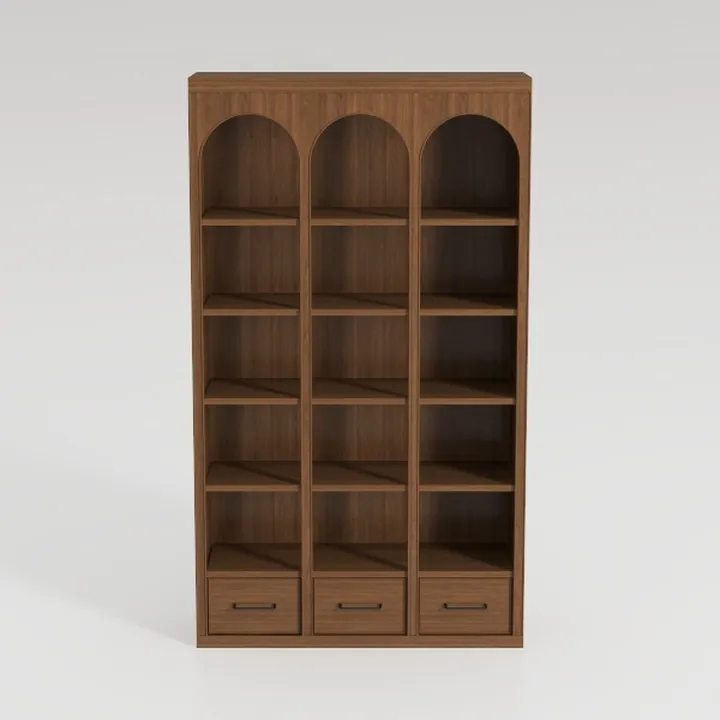 Tribesigns 70.8-Inch Tall Bookshelf, Rustic Cube