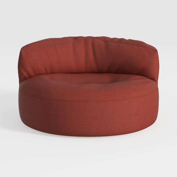 espidoo Modern Lazy Floor Sofa: Armless Backless