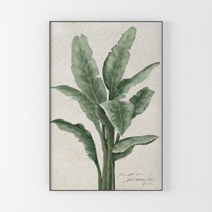 white grey flower Canvas Wall Art by Mavis Print