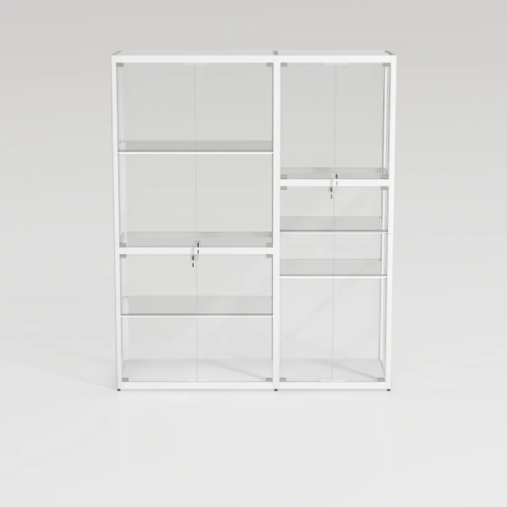 73.6" Tall Bookshelf with 3 Drawers and 16 Storage