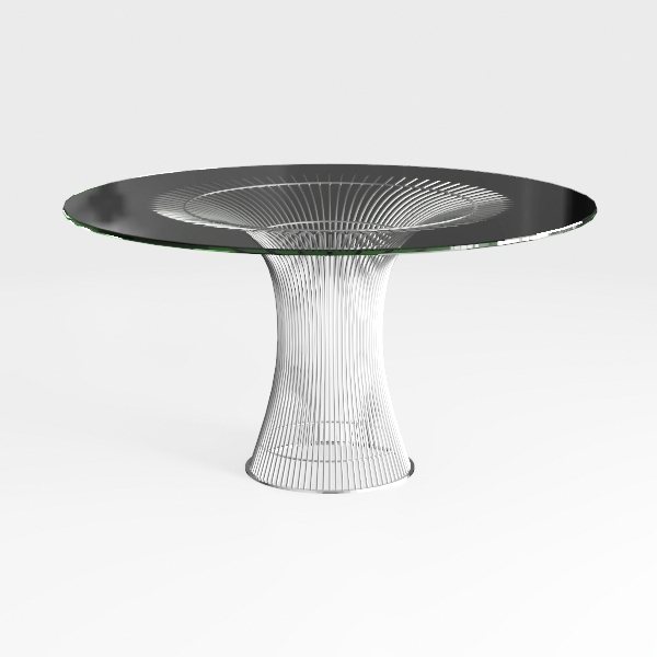 46&quot; Round Dining Table, Mid-Century Modern Round