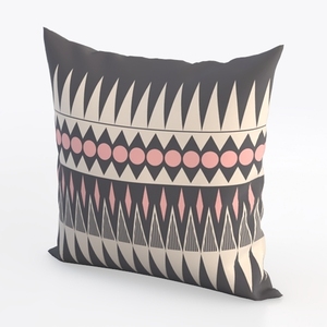 Geometric Mid Century Modern Colors Throw Pillow