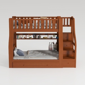 Merax Wood Bunk Bed with Drawers,Convertible Wood 