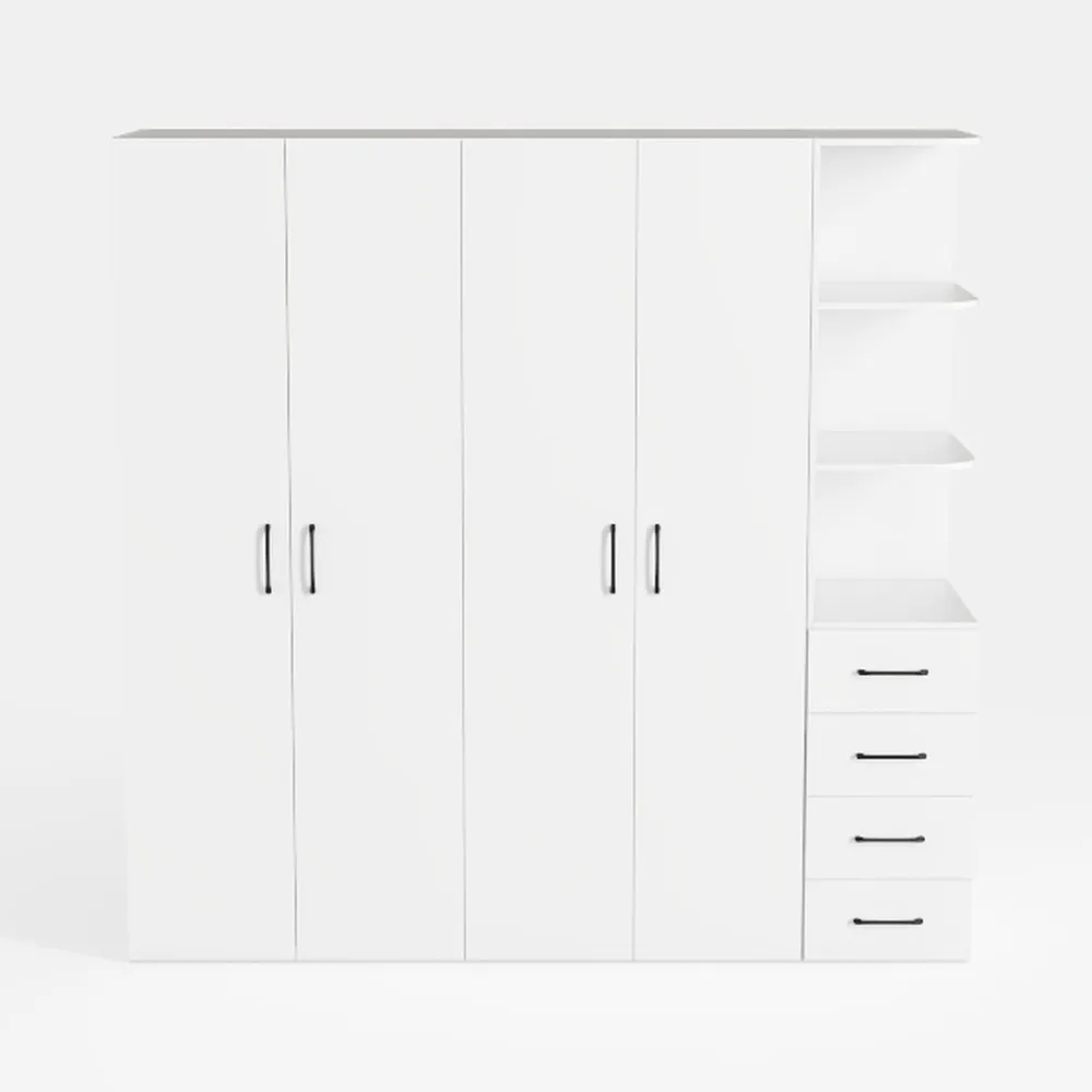 Madesa Kitchen Set 3 Pantry Storage Cabinet with