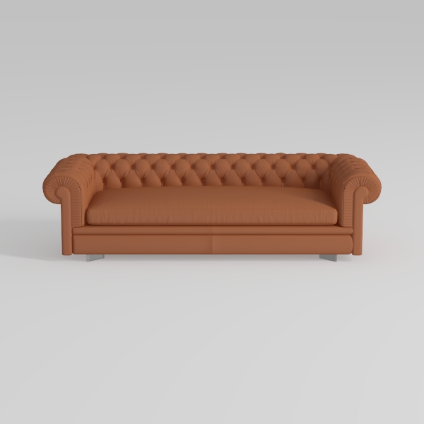 Large Sofa, Velvet Sofa Three-seat Sofa Classic