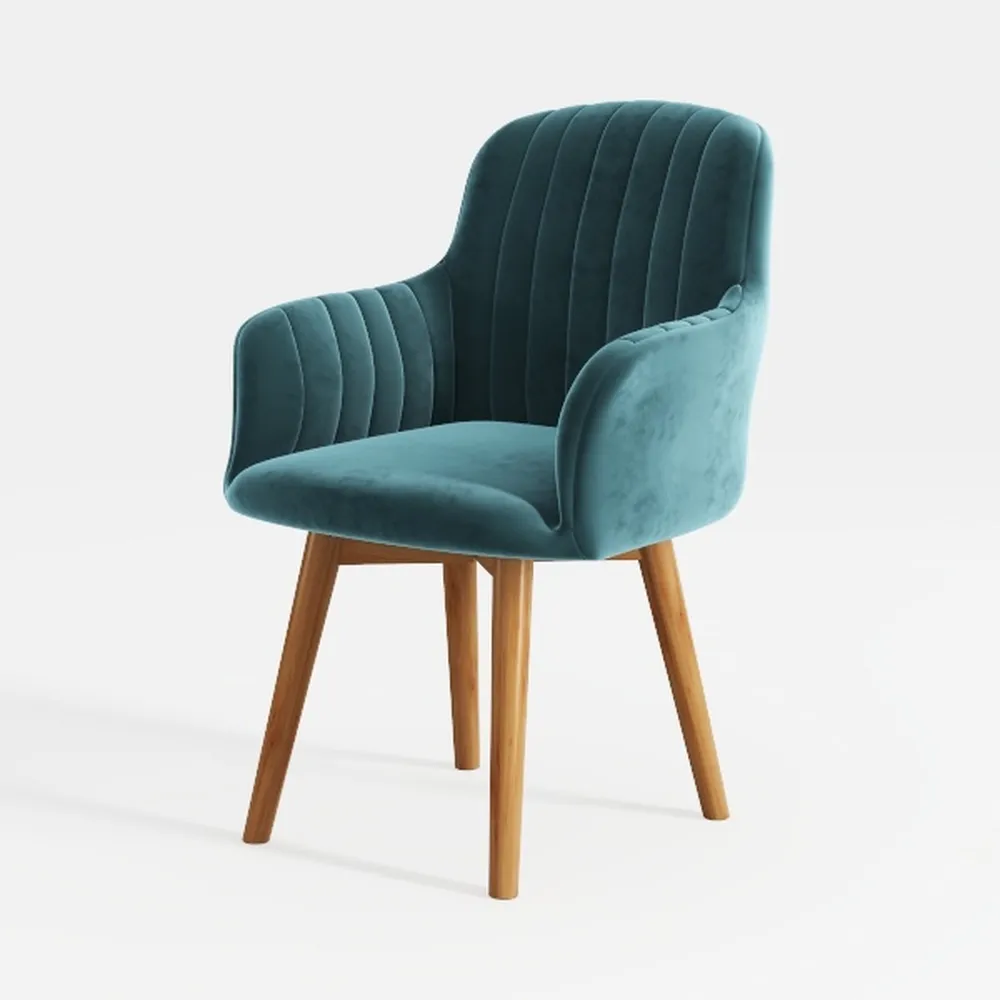 Soft Velvet Dining Chair Negotiate Tea Shop