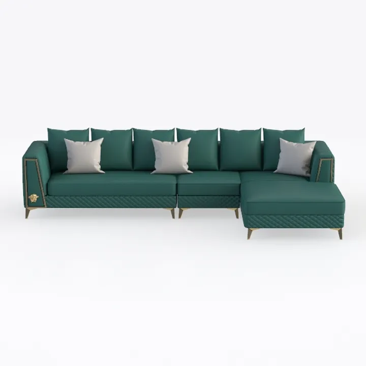 2 Piece Sofa Set, Modern 3 Seater Sofa and Lovesea