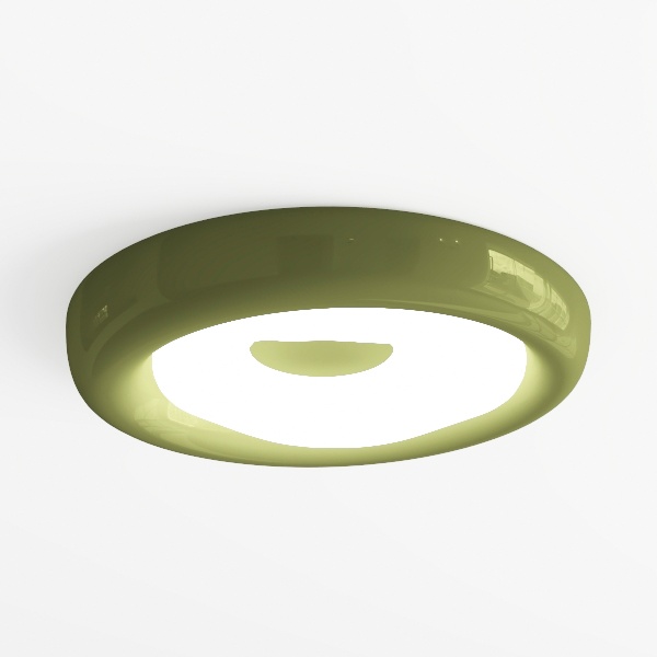 KCO Lighting Nordic Green Glass Flush Mount