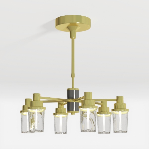 SZXYKEJI Gold Sputnik Chandelier Vintage Green